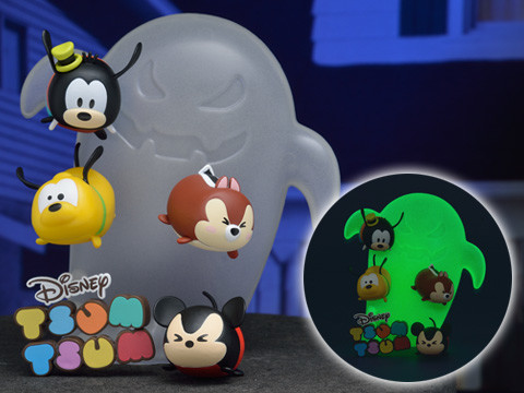 Chip, Goofy, Mickey Mouse, Pluto (Night of the Zum), Disney Tsum Tsum, SEGA, Pre-Painted